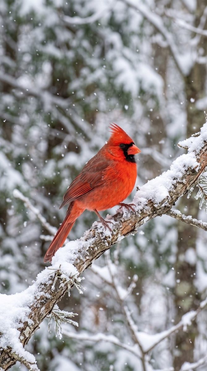 bird, cardinal, red color, snow, tree branch, winter season, nature, wildlife, forest, sanctuary, winter, beautiful, landscape, animal, winter scene, cardinal bird, frozen, beautiful bird, wild animals, winter environment