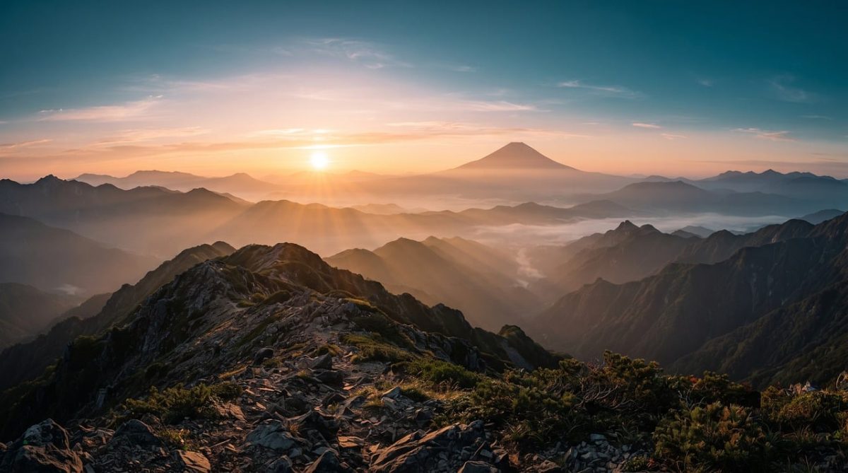 mountains, dawn, view, sky, sunrise, nature, horizon, hiking, adventure, scenery, volcano, viewpoint, trail, outdoors, peak, trails, explore, wilderness, earth, cliffs