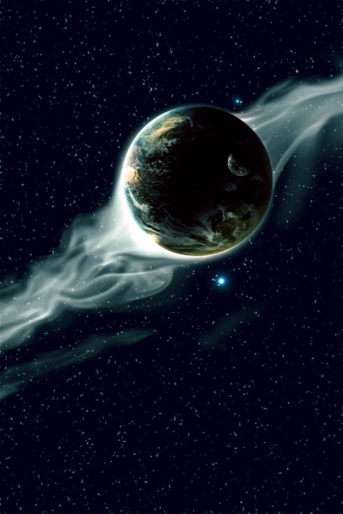 planet, sky, space, stars