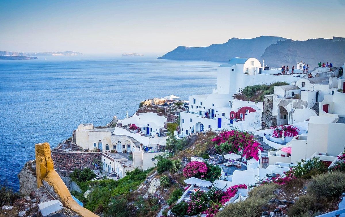 santorini, greece, buildings, houses, town, village, architecture, greek architecture, nature, oia, mediterranean, cyclades, europe, tourism, aegean, destination, caldera, greek, sea