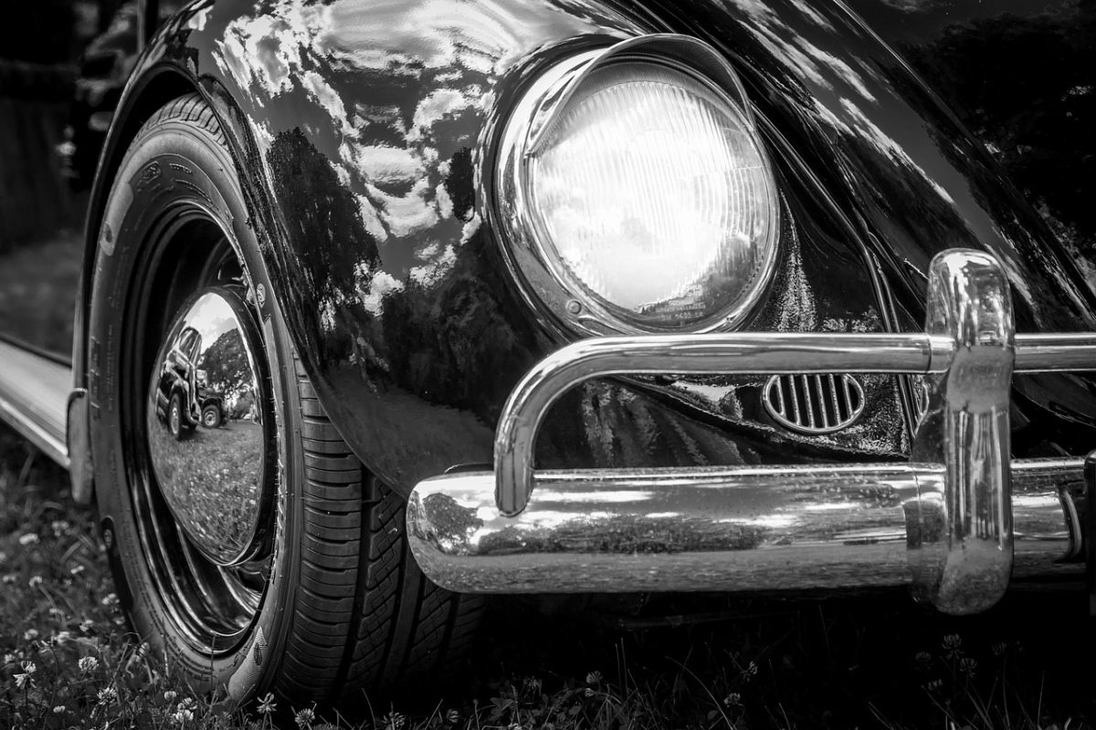 beetle car, car, headlights, vw, car wallpapers, antique car, black-and-white, light, monochrome