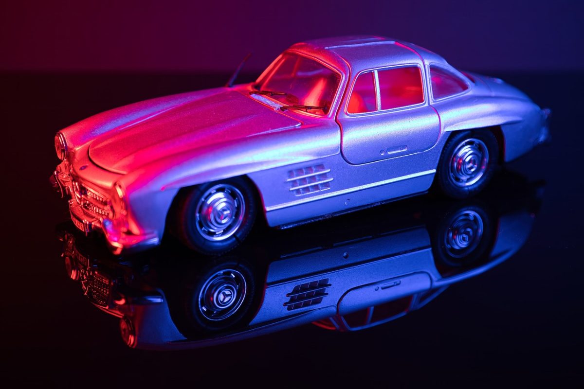 car, vehicle, lightpainting, long exposure, light painting, light art, light, multicoloured, flashlight, shining, abstract, mood, model car, toy, automobile, antique car, model, sports car, classic, old, mercedes, benz, daimler