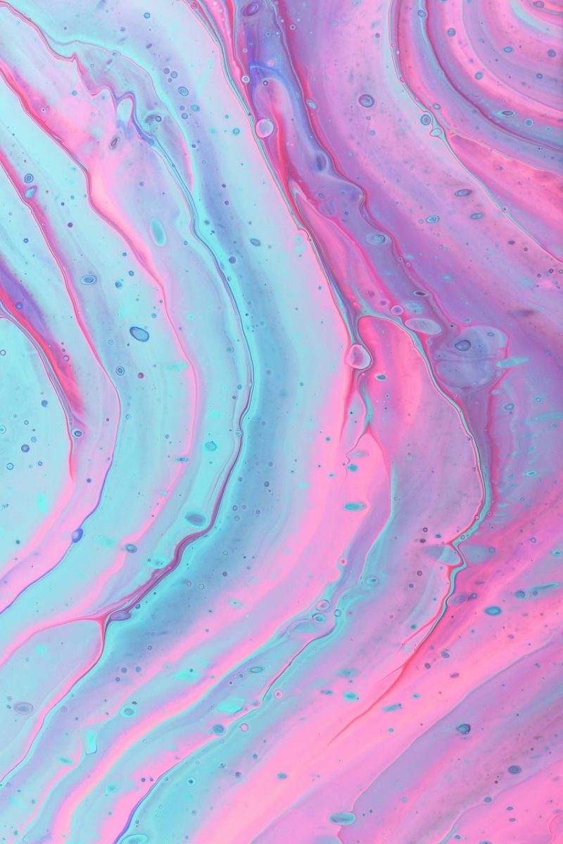 flow, pink, blue