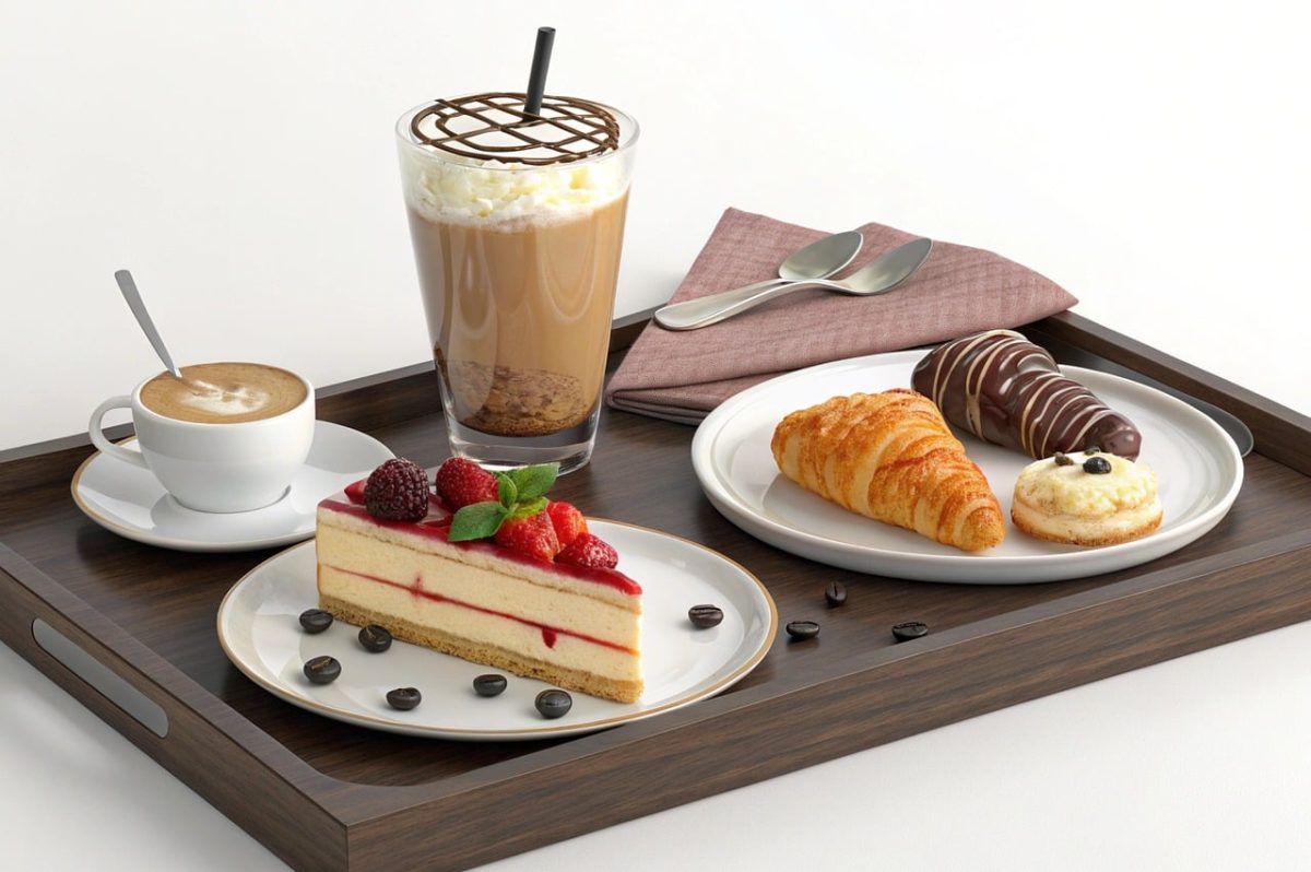 coffee, café, latte, cappuccino, espresso, barista, latte art, coffee beans, grinder, iced coffee, hot coffee, café interior, coffee cup, coffee shop, cozy café, coffee culture, breakfast, croissant, coffee lifestyle, caffeine, mug, takeaway coffee, americano, flat lay, cup, ai generated