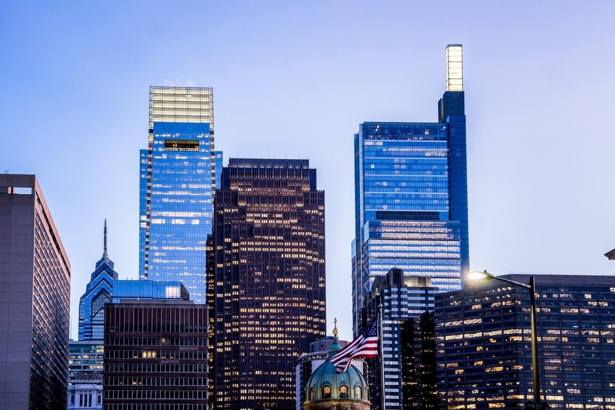philadelphia, usa, skyscrapers, city, building, urban, cityscape, architecture, america, pennsylvania, skyline, panorama