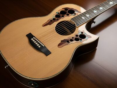 guitar, music, musical instrument, string instrument, acoustic, strings, instrument, wood, ai generated