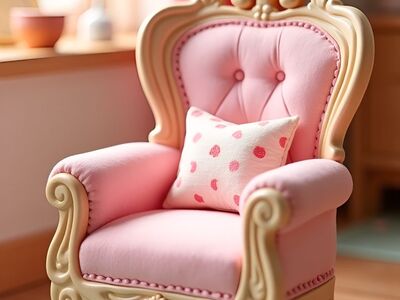 couch, bedroom, chair, furniture, ai generated