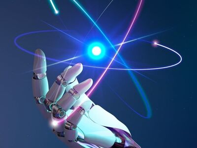 robotics, artificial intelligence, futuristic, robotic arm, nuclear energy, energy, artificial hand, fusion, mechanics, nuclear fusion, industry, advanced technology, digital age, disruptive technology, digital graphic, scientific, future, technology, mechanical, atomic nucleus, ai generated