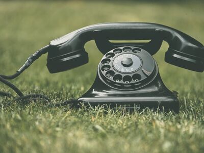 retro, telephone, rotary, vintage, grass, retro phone, analog, nostalgia, retro style, lawn, old-fashioned, historical, memory, old-world charm, outdoor, vintage telephone line, world of the past