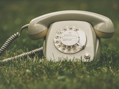 vintage, telephone, rotary, antique, grass, retro phone, white, stop, landline, old-fashioned, cord, novelty, plug, lighting, pastel, curly, electronics, history, retro style, machine