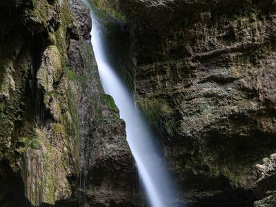 waterfall, beautiful nature, long exposure, limestone, moss, rocky, outdoor, forest, flowing water, nature, germany, bavaria, wilderness, hiking, tourism, rugged wilderness, tourist destination