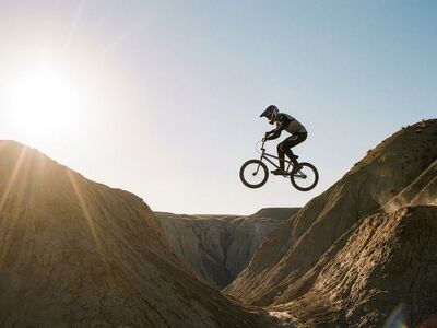 cyclist, cycling, jump, bmx, adrenaline, bicycle, freestyle, nature, road, action, extreme sport, success, adventure, outdoor, mountain, silhouette, youth, sun, rock, adventurous, acrobatics