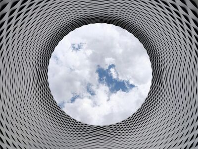 architecture, modern design, skyscraper, nature, abstract, blue sky, geometric, modern building, urban, construction, metal, industrial, perception, futuristic, space, texture, circle, sky, pattern, unusual, inspiration