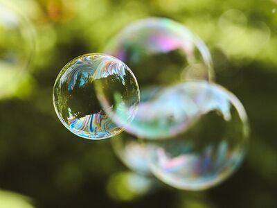 bubble, iridescence, summer, colorful, blurry, magic, fun, fantasy, nature, playfulness, fragility, calm, background, joy, playful, reflection, fragile, water, solitude, float, warm