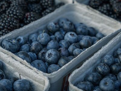 blueberries, fruit, berries, blackberries, basket, market, shop, fresh, organic, health, sale, nutrition, vitamin, season, agriculture, farmer, seasonal, vitamin c, detox, superfood