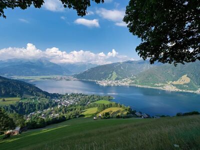 lake, austria, mountains, zell am see, blue sky, nature, landscape, grass, summer day, panorama, alps, view, hiking, summer, tourist attraction, sunny, postcard, travel