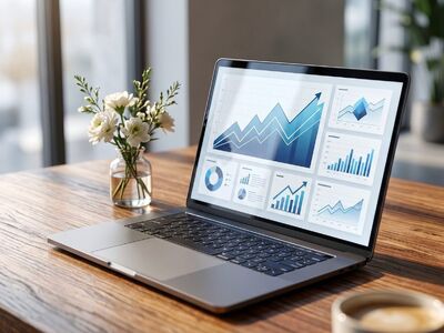 laptop, charts, desk, coffee cup, flower wallpaper, window, flowers, curve, light, interior, wood, office, nature, analysis, vase, statistics, flower background, modern, success, business, motivation, beautiful flowers, collaboration, remote work