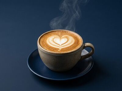 coffee, latte art, cup, heart, steam, barista, coffee cup, ceramic, foam, aroma, hot beverage, morning, cafe, relaxation, milk, doughnut, warm, breakfast, cozy, pulse