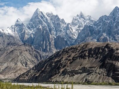 pakistani, kyrgyz, shyok, river, karakoram, mountains, snow, landscape, natural, sky, clouds, skyline, volcano, balistan, haldi cones, mountain formation, nature, geological, white snow, clear sky, rocky