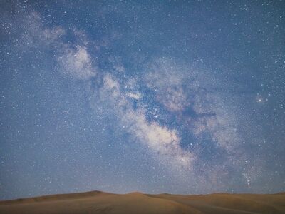 stars, milky way, night sky, star field, desert, sand dune, sunrise, cosmos, astronomy, space photography, galaxy, night photography, silence, nature, tranquility, purity, infinity, expanse, mysterious