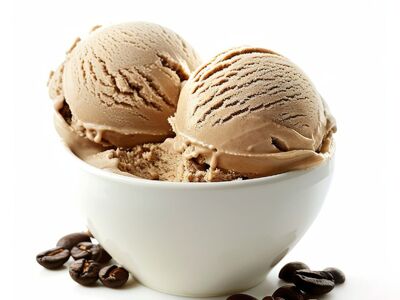 ice cream bowl, coffee cup, coffee, coffee ice cream, creamy dessert, coffee beans, dessert, white background, ice cream in bowl, sweet dessert, cold treat, vanilla ice cream, delicious flavor, indulgence, cold, cup, refreshing treat, dessert for warm weather, favorite, quick snack, cream