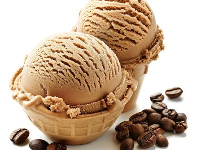 ice cream, chocolate, cake dish, coffee beans, dessert, sweet, ice cream cone, cream, dairy, cold, delicious, double, kid treat, confection, creme, tasting, gourmet, light, texture, chaos