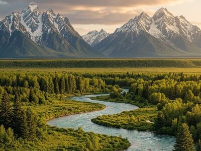 nature, forest, mountains, river, trees, sunset, autumn, panorama, clouds, path, clear water, play of light, hiking, landscape photography, wild landscape, clean air, beautiful scenery, dawn, tranquil place, rest in nature