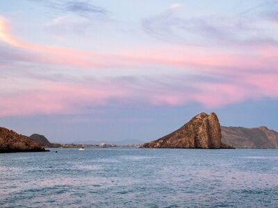 sea, sunset, clouds, sky, rock formations, sea horizon, morning, natural beauty, calm, lighting, relaxation, nature, calm water, coast, solitude, cozy, island, contentment, branch, environment