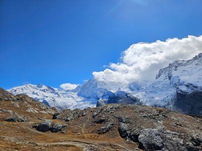 alps, switzerland, mountains, snow, winter landscape, blue sky, clouds, hiking, nature, hiking trail, landscape, peaceful, outdoors, view, cascading mountains, tranquility, natural beauty, ecotourism, clean air, peaceful excursion, spring thaw