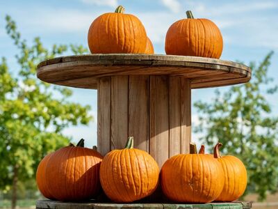pumpkin, autumn, halloween, harvest, nature, agriculture, orange, rural, table, sky, pilot, refreshment, computer, shelf, vitality, splitter, middle, arithmetic, layout