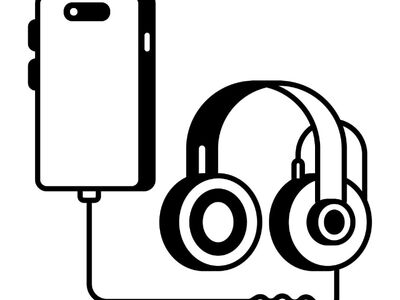 headphones, smartphone, mobile phone, technology, mobile device, wired headphones, icon, black and white, minimalist design, music, listening, interactive, connection, entertainment, gadget, cable, digital, tool, device, communication