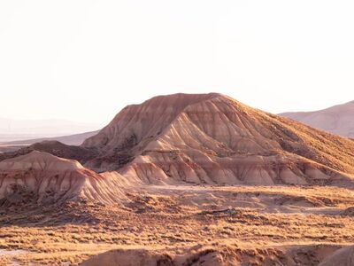 desert, nature, landscape, mountains, dust, peaceful, wilderness, geology, rocks, sand, natural, dry, remote, natural formation, daylight, erosion, solitude, natural beauty, red clay, sky