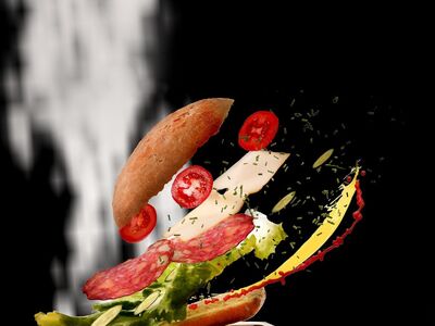sandwich, food, flying food, snack, fast food, bread, tasty, delicious, healthy, nutrition, food photography, sandwich, sandwich, food, food, food, food, food, fast food, fast food, fast food, fast food
