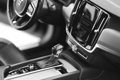 car, automotive, interior, console, dash, center, car wallpapers, shift, lever, black and white
