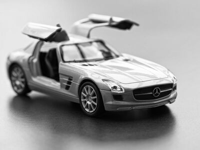 model car, automobile, mercedes benz, toy, hd wallpaper, desktop background, sl, sports car