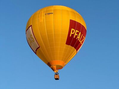 hot air balloon, transport, sky, blue sky, nature, palatinate gas, Herxheim bei Landau/Pfalz, Rhineland-Palatinate, Germany