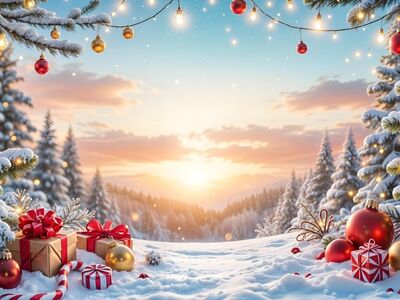 christmas, holiday, nature, gifts, season, winter, decorative, december, decoration, snow, copy space