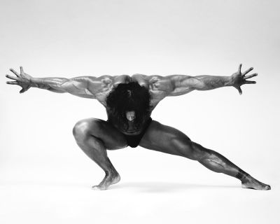 man, body builder, bodybuilding, fitness, black and white