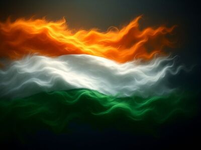 indian, flag, india, independence, patriotic, tricolor, landscape, bharat