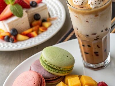 coffee, café, latte, cappuccino, espresso, barista, latte art, coffee beans, grinder, iced coffee, hot coffee, café interior, coffee shop, cozy café, coffee culture, breakfast, croissant, coffee lifestyle, caffeine, mug, coffee cup, takeaway coffee, americano, flat lay, cup, ai generated
