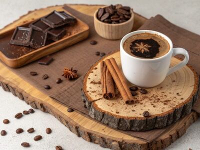 coffee, café, latte, cappuccino, espresso, barista, latte art, coffee beans, grinder, iced coffee, hot coffee, café interior, coffee shop, cozy café, coffee culture, coffee cup, breakfast, croissant, coffee lifestyle, caffeine, mug, takeaway coffee, americano, flat lay, cup, ai generated