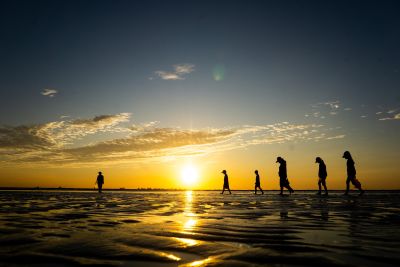 dawn, sunrise, landscape, clouds, nature, morning, sky, boat, silhouette, vietnam, relax