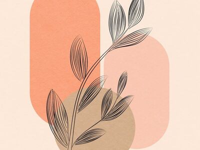 boho, nature, background, beautiful wallpaper, bohemian, leaves, drawing, botanical, boho style, poster, art, plants, retro, foliage