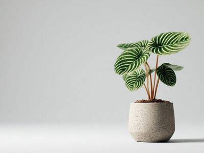 houseplant, green leaves, minimalism, white background, simple, modern, botanical, aesthetic, calming, zen, freshness, soft light, studio shot, natural, negative space, clean image, natural colors, allocated space, photorealistic