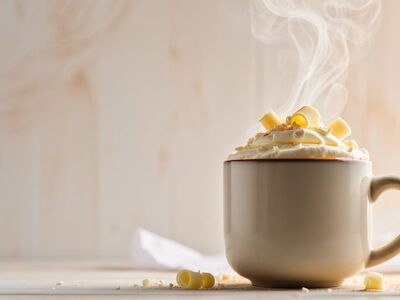 mug, hot chocolate, steam, whipped cream, chocolate shavings, beverage, hot, creamy, nice treat, fresh, milk drink, sweet, comfort, pleasant, warm drink, white, ceramic mug, dessert, yellow