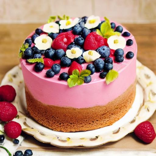 cake, decorative, flower wallpaper, fruit, blueberries, raspberries, candlestick, flowers, beautiful flowers, festive, almond, dessert, chocolate, decadent, white background, piedmont, celebration, sweet, gummy, cream, fresh, flower background, luxury, nature, lights — Винтаж