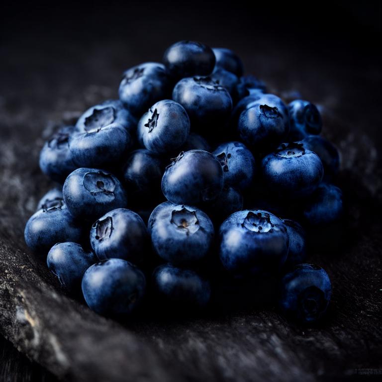 blueberry, fruit, healthy, fresh, organic, delicious, nutrition, superfood, antioxidants, dark, natural, autumn, diet, snack, vegetarian, gluten-free, agriculture, black, composition — Дуотон