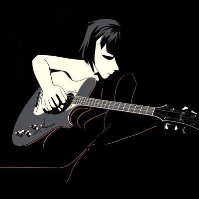 guitar, twilight, strings, music, tool, black, blur