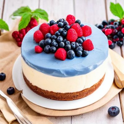 cake, cheese, cheesecake, raspberry, blueberry, fruit, summer, fresh, dessert, decorative, festive, bakery, cold, nature, white flowers, garnished, foodie, feast, imitation, gracefulness