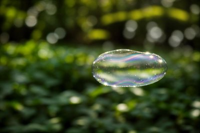 bubble, air, nature, green, reflection, rainbow, fantasy, mystery, delicate, weather, mysterious, simplicity, summer, blur, optical illusion, particle, light, macro, background